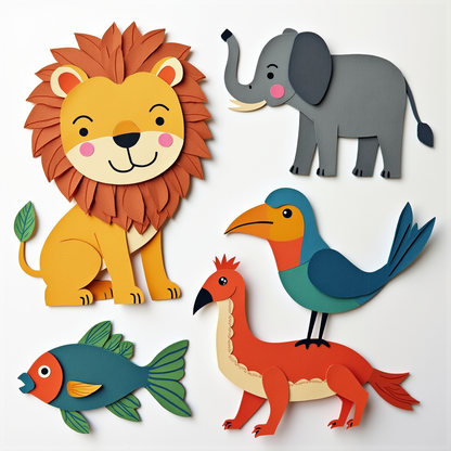 Paper Animals: Fun Printable Craft Activity for Kids