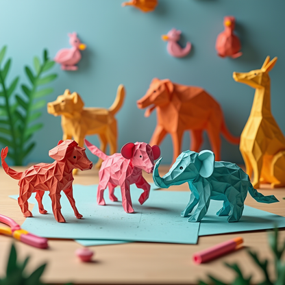 Animal Papercraft Kit: Create Your Own Paper Zoo