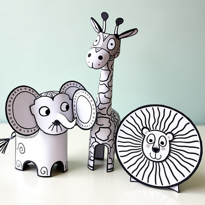 Paper Animals: Fun Printable Craft Activity for Kids