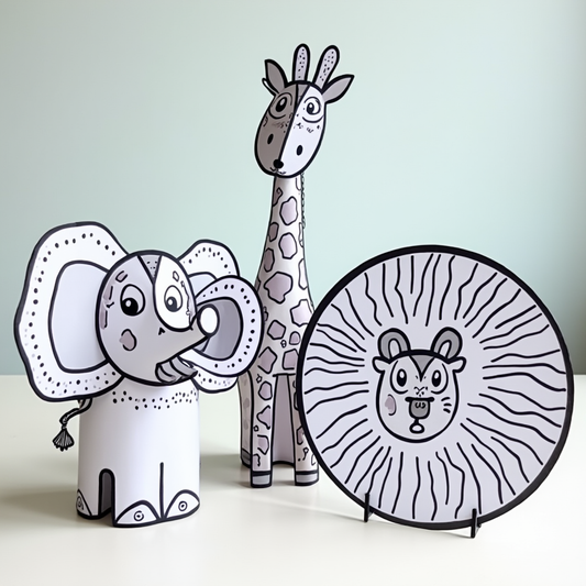 Paper Animals: Fun Printable Craft Activity for Kids